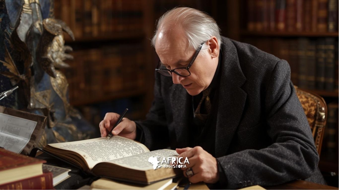 A. J. Drewes Interpretou uma inscrição no pedestal de Addi Galamo