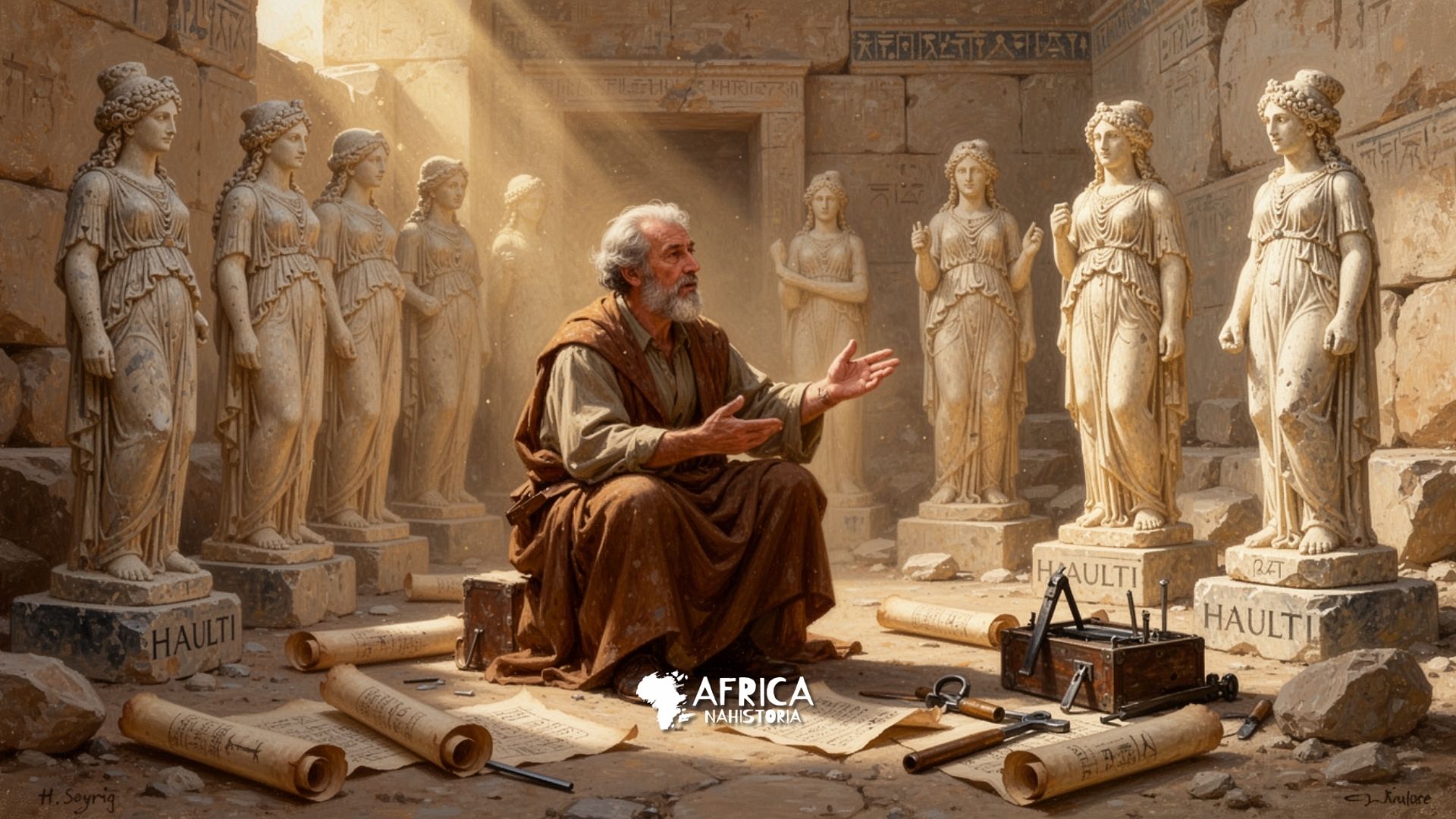 H. Seyrig Observou semelhanças entre deusas frígias e estátuas de Haúlti