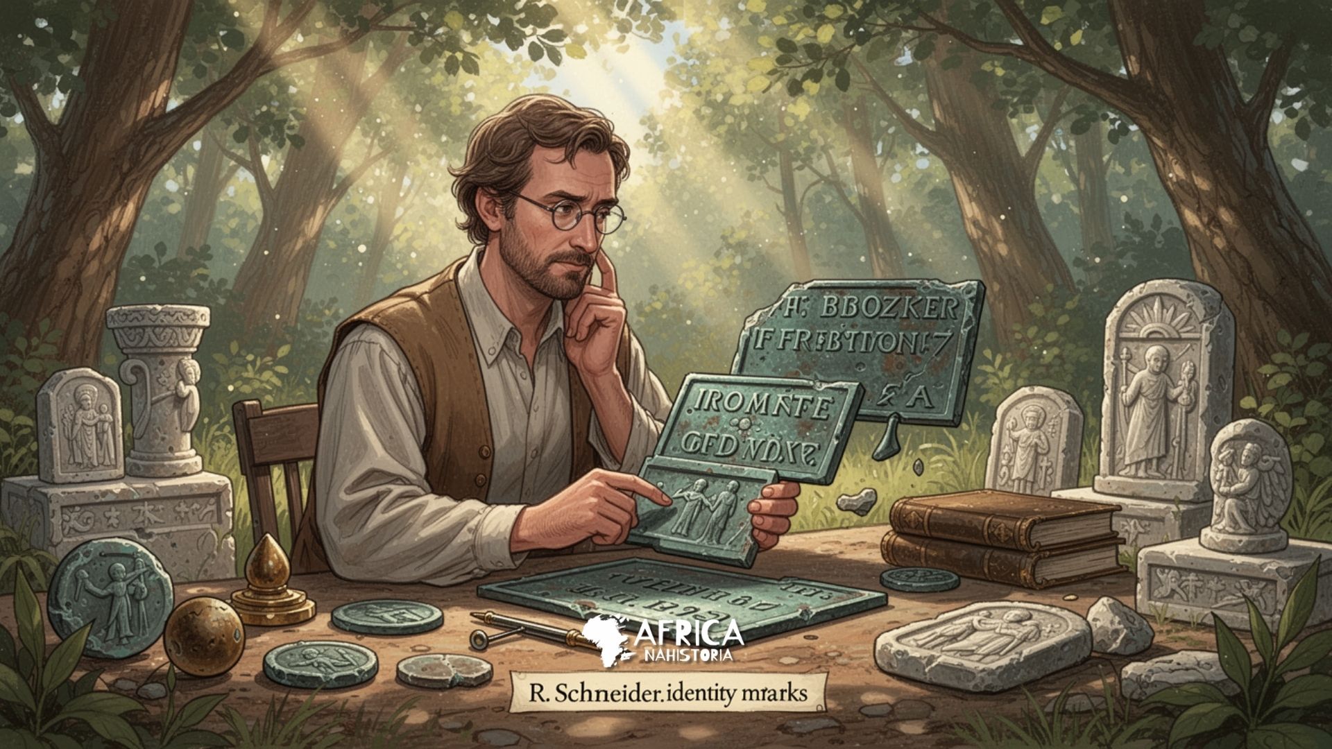 R. Schneider Classificou placas de bronze como “marcas de identidade”