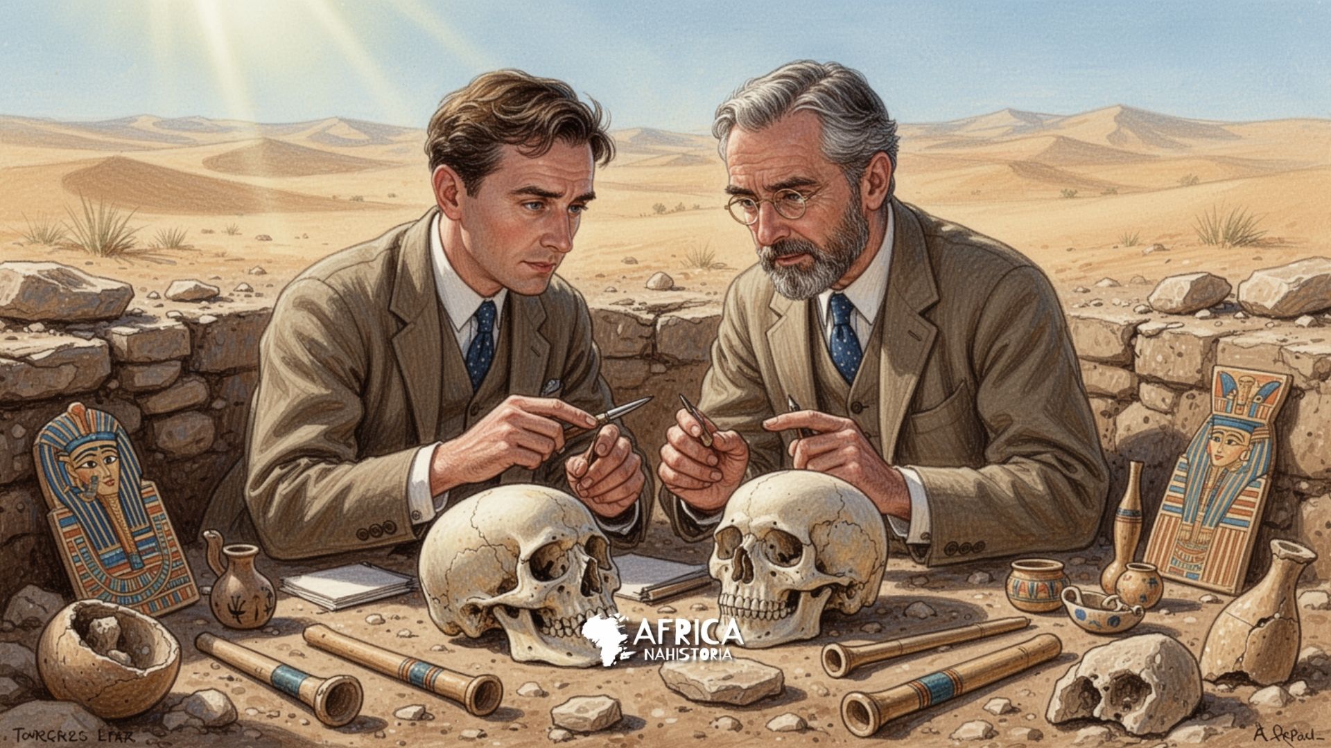 Thomson e Randall MacIver Pesquisadores que Classificaram Crânios Pré-Dinásticos Egípcios